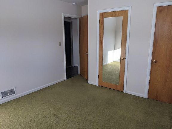 Master bedroom with double closets.