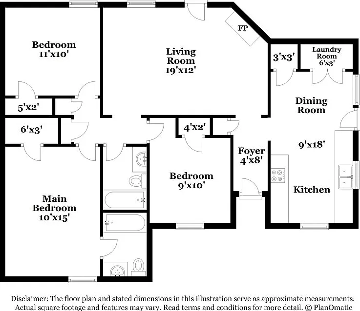 3 bed, 2.0 bath, 1098 sqft, $1,990 — Photo 2