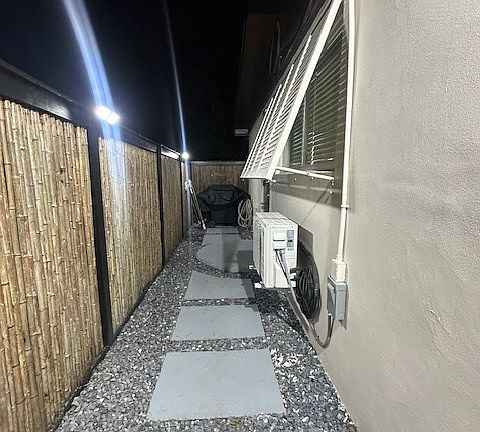 Walk way entry after the locked gate