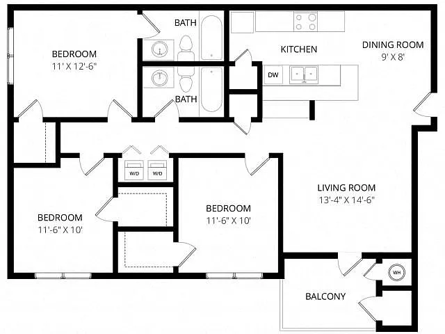 Floor plan 3 Bedroom