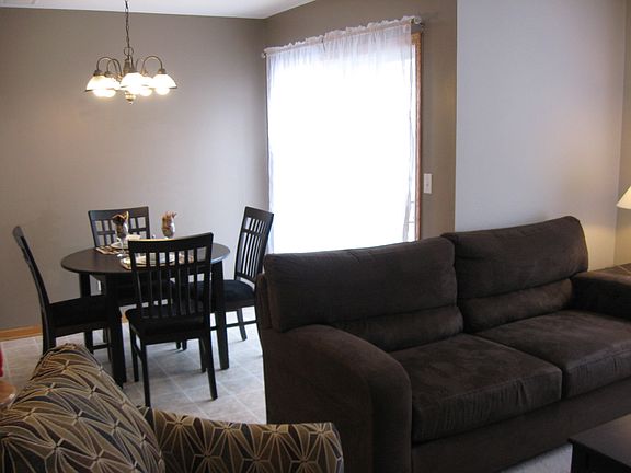 Cozy dining and living area