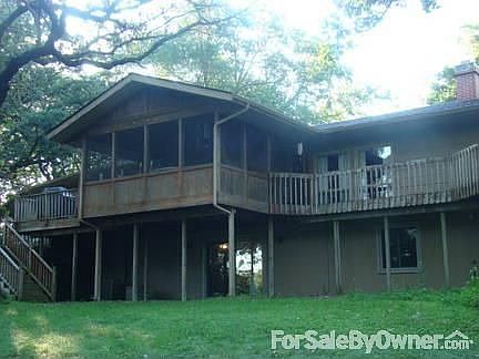 Screened in porch & deck view
