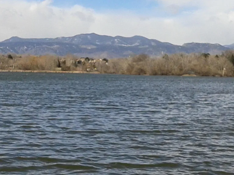 HOA amenity - private community lake with mountain views