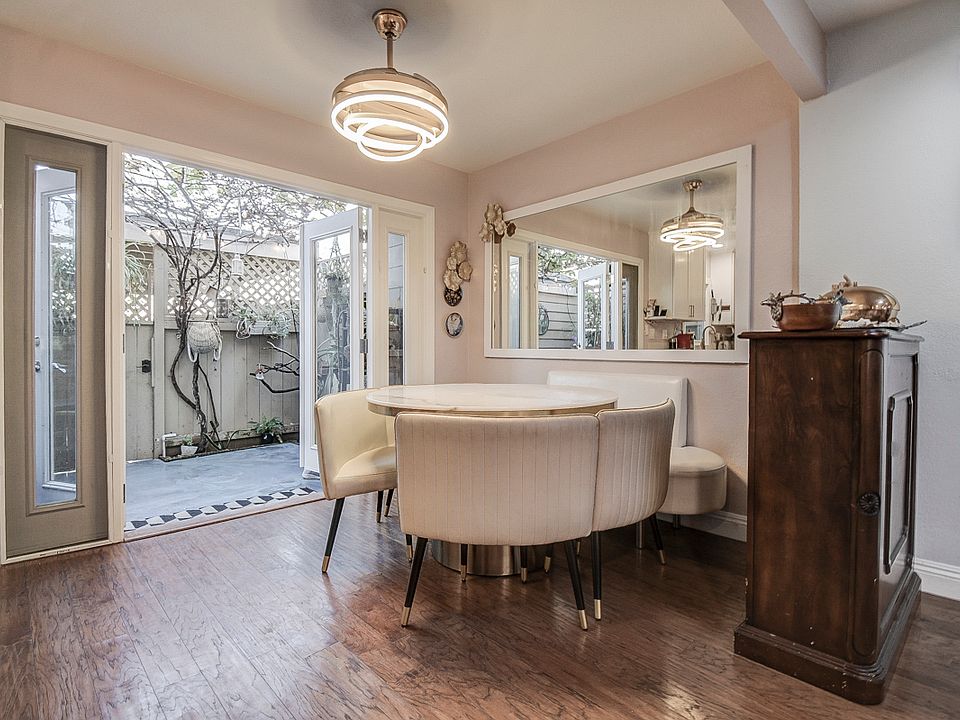 dining room and patio