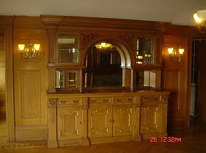 Built In Hand Carved Cabinetry