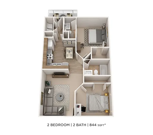 Floor plan Two Bedroom