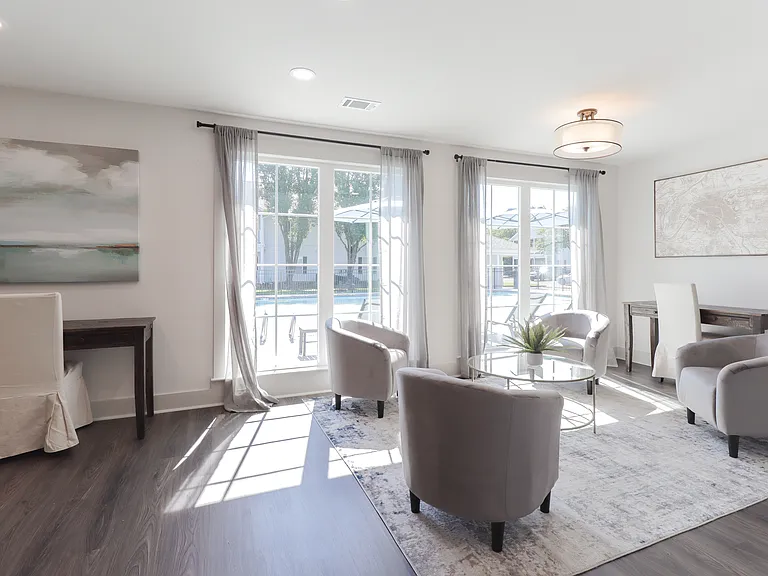 Our Montgomery apartments provide inviting community spaces with comfortable seating and tasteful decor, professionally operated by Highlands Vista Group.