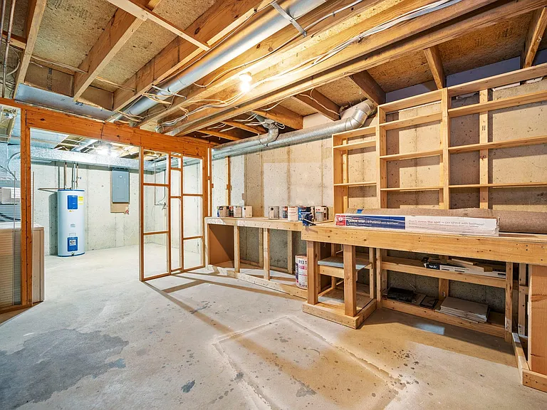 Unfinished/storage in lower level