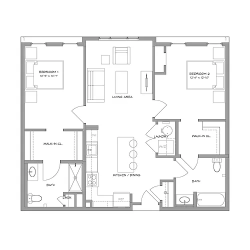 Floor plan 2BR5