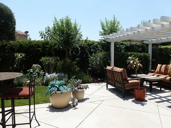 Concrete areas in patio