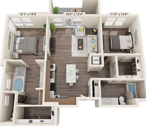 B2E floor plan Coastline Ventura