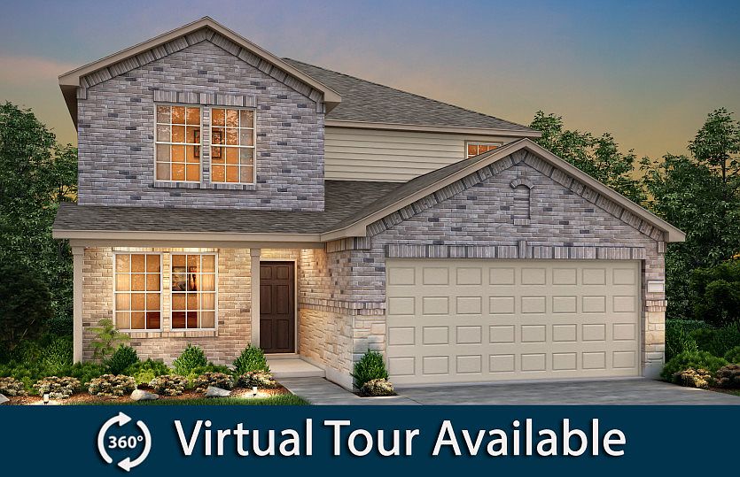 The Mesilla, a two-story home with 2-car garage, shown with Home Exterior Q