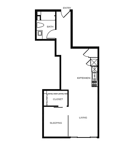 Floor plan Studio