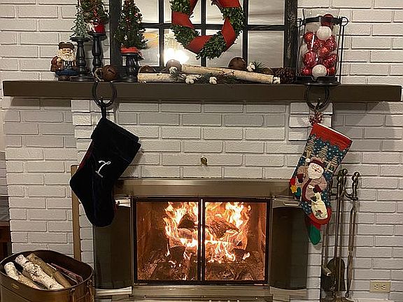 Family room fireplace