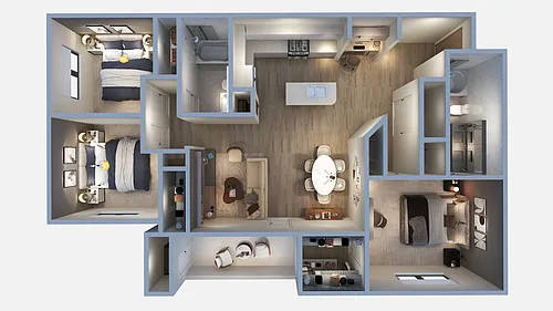 Floor plan 3 Bedroom 2 Bathroom