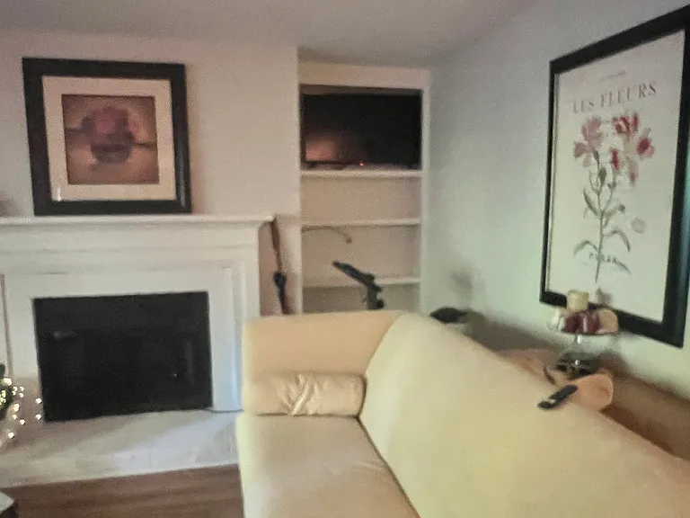 Living room is huge and can be living and dining room. So the dining area can be used for second office.