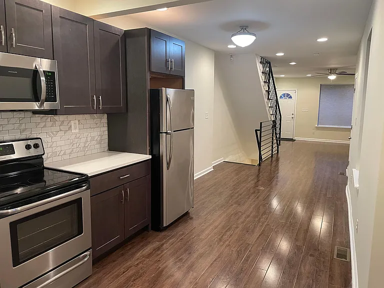 Kitchen looking to front of house