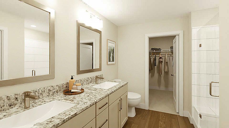 Apartment Bathroom with Shower