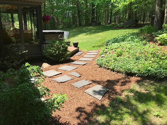 Back Garden and lawn