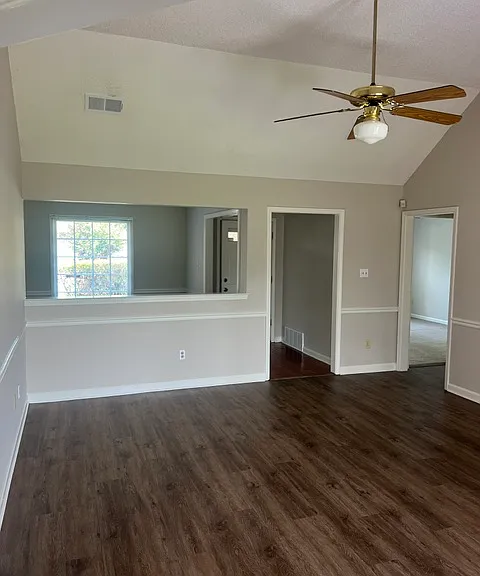 family room view to formal dinning