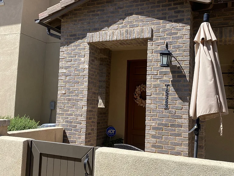 Front entrance of town home