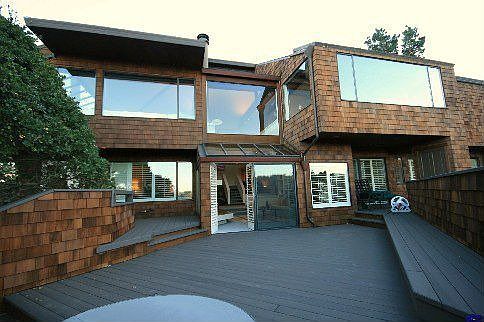 Back deck with spa