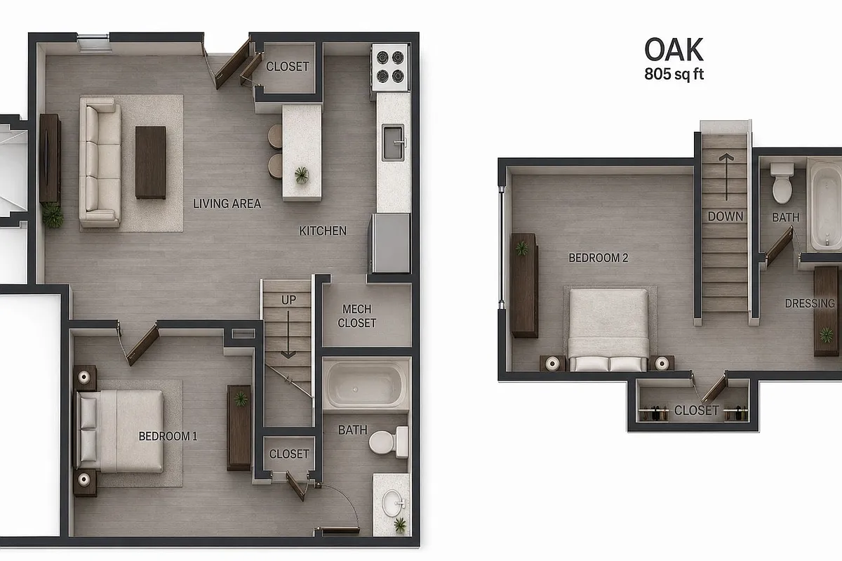 Floor plan Oak