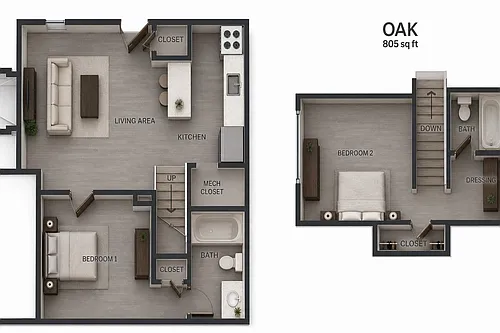Floor plan Oak