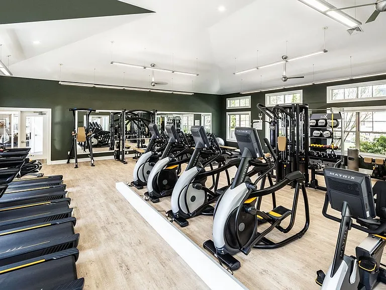 Fitness center with cardio equipment