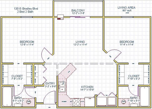 13515 Bradley Blvd 2 Bed 2 Bath