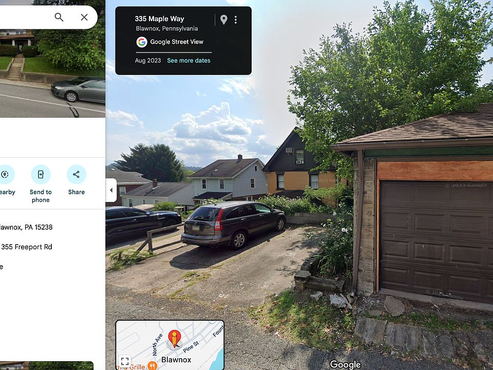 355 Garage 1 - google maps screenshot
