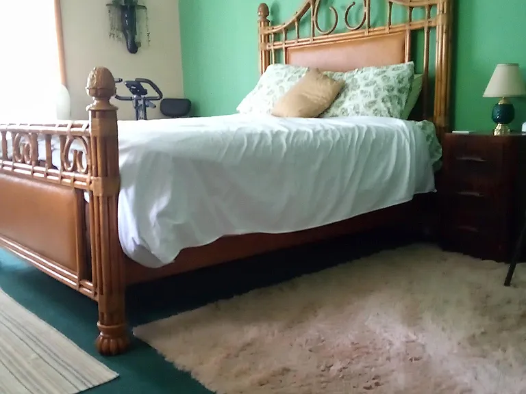bedroom suite with large bathroom