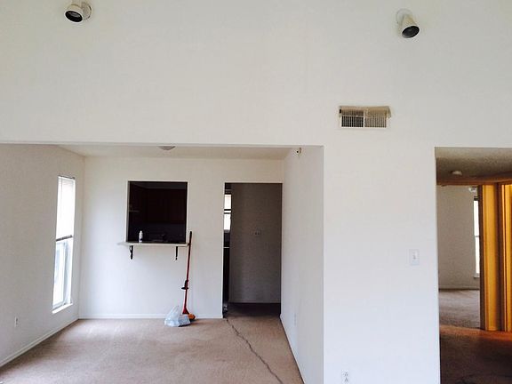 View from double sliding glass doors 