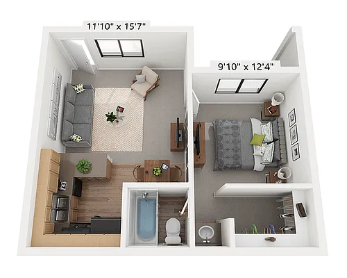 Floor plan 1 Bedroom