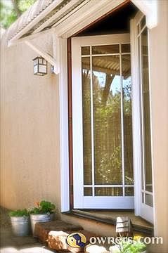 studio courtyard French doors
