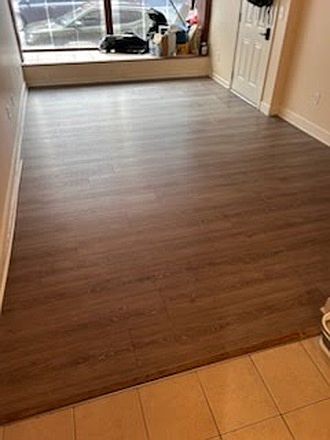 Vacant Unit newly renovated living room interior finishes