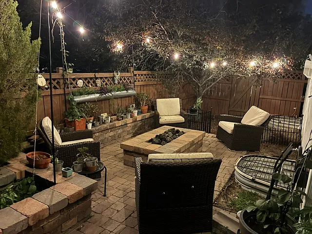 Backyard patio
