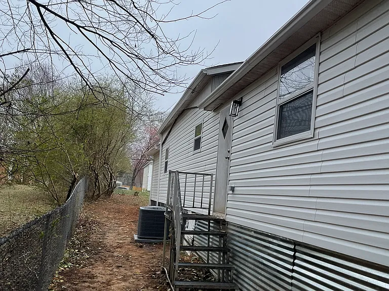 back of mobile home