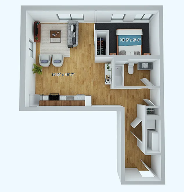 Floor plan Courage