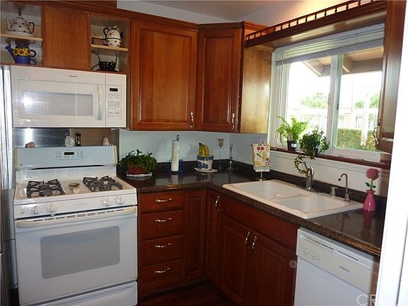 gas stove with built-in microwave