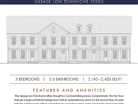 The Belmont offers thoughtful, functional living with three bed, 2.5 baths, 2 car grg