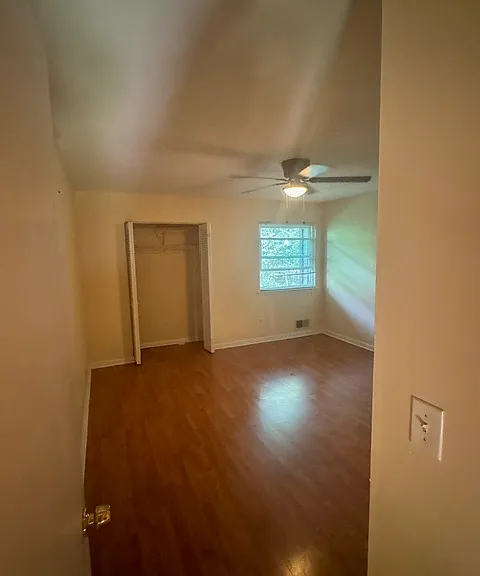 Big bedroom with double closets.