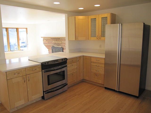 Nice updated kitchen open to living room