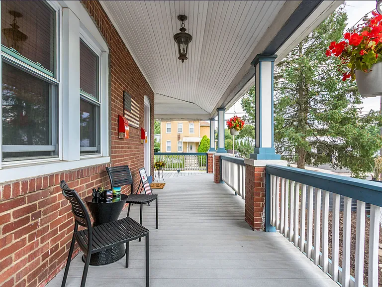 View from door of Apartment B towards door of Apartment A