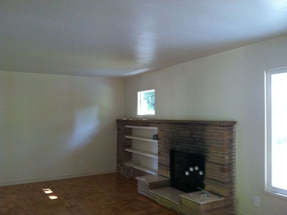 Living room with fireplace