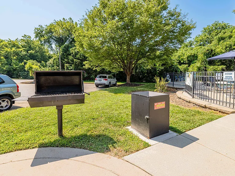 Grilling Stations at Forest Village on the Greenway in Salisbury, NC