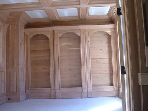 Wood Paneled Library