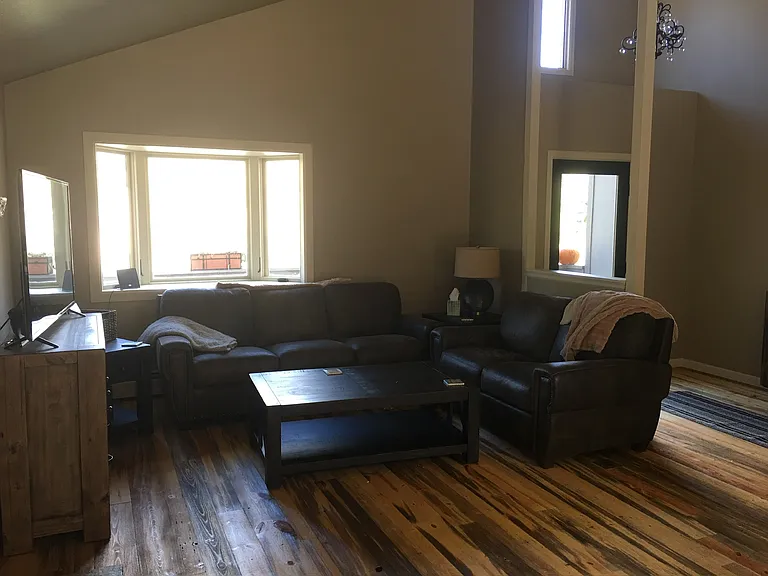 Living room & entry way