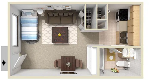 Floor plan Studio