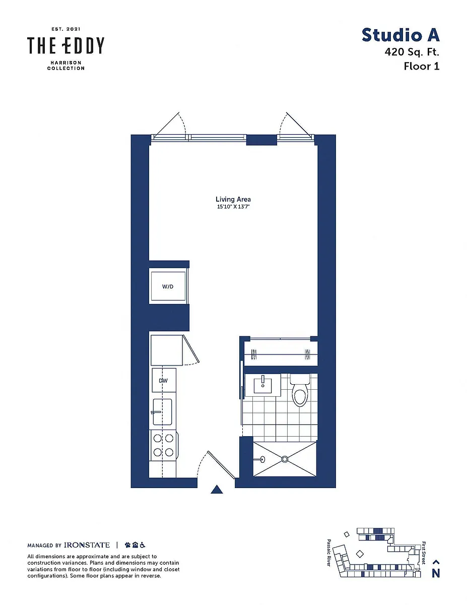 Floor plan Studio A